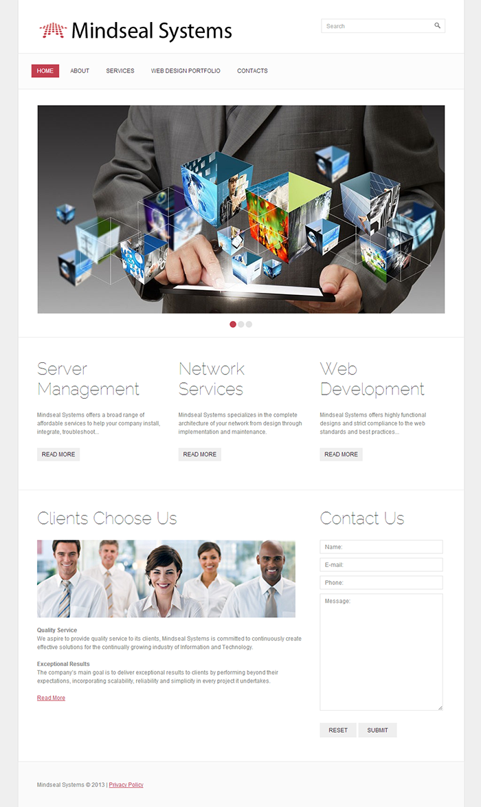 Screenshot of Mindseal Systems